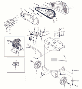 Page A Diagram and Parts List for VT6299 2001 Campbell Hausfeld Compressor